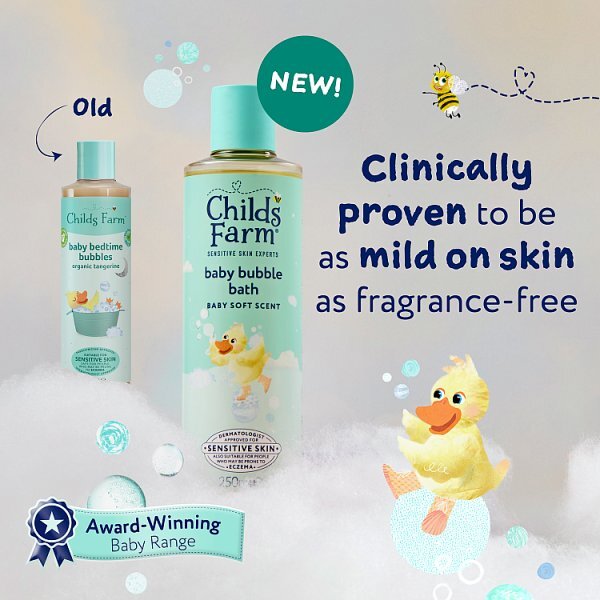 Childs Farm Baby Bubble Bath, Baby Soft Scent 250Ml