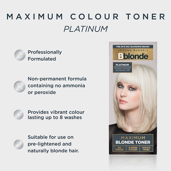 Jerome Russell Bblonde Platinum Blonde Hair Toner