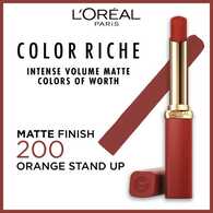 L'Oréal Paris Color Riche Volume Matte Lipstick 200 Orange Stand Up