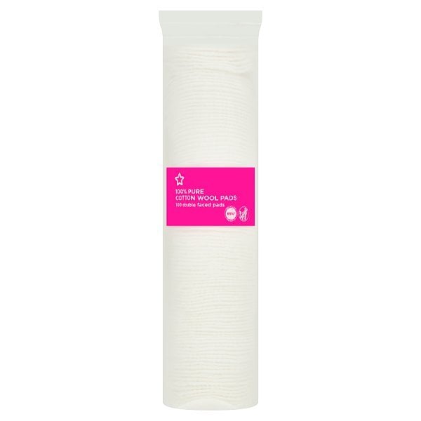Superdrug 100% Pure Cotton Wool Pads - 100 Double Faced Pads