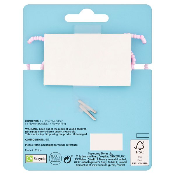 Superdrug Fantasy Flower Jewellery Set