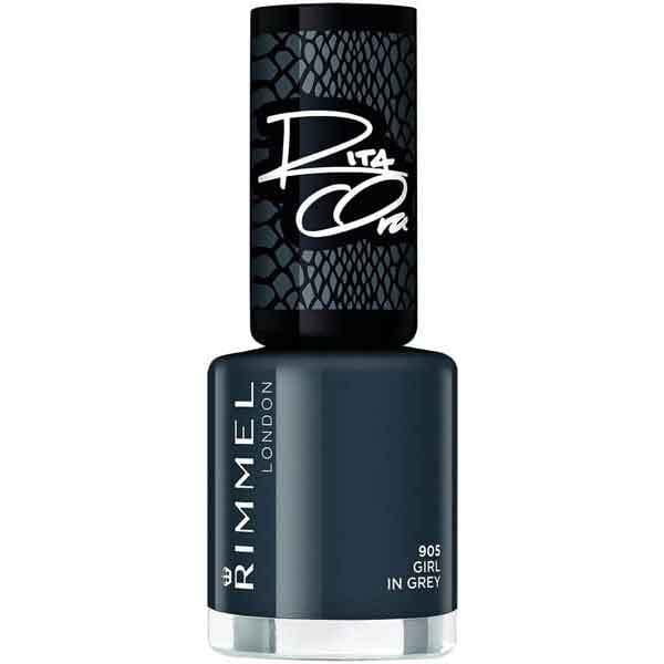 Rimmel 60 Secs Rita SOB Nail Polish 905 Black Grey