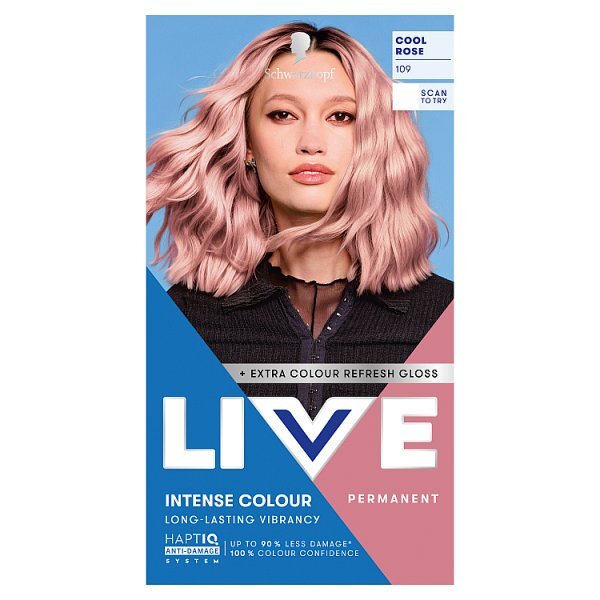 Schwarzkopf LIVE 109 Cool Rose Permanent Hair Dye