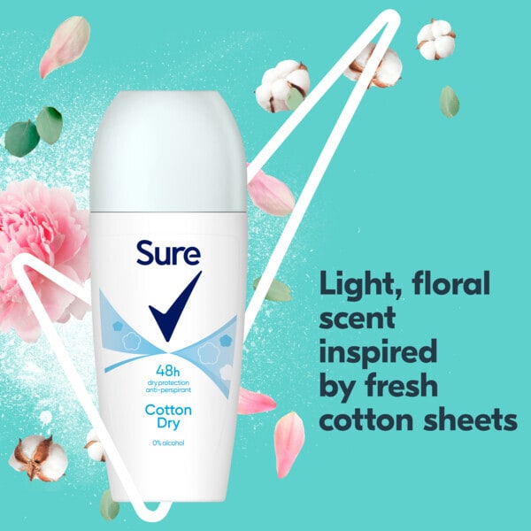 Sure Cotton Dry Roll On 50Ml