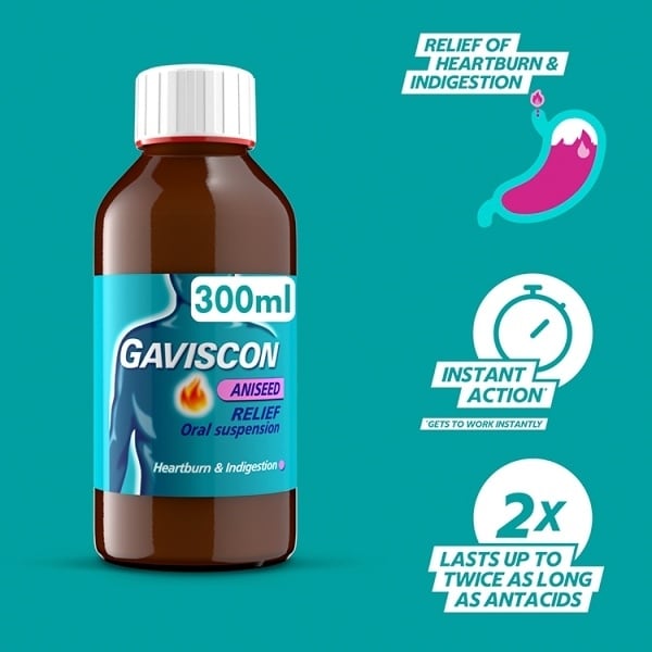 Gaviscon Liquid Heartburn & Indigestion Aniseed 300ml