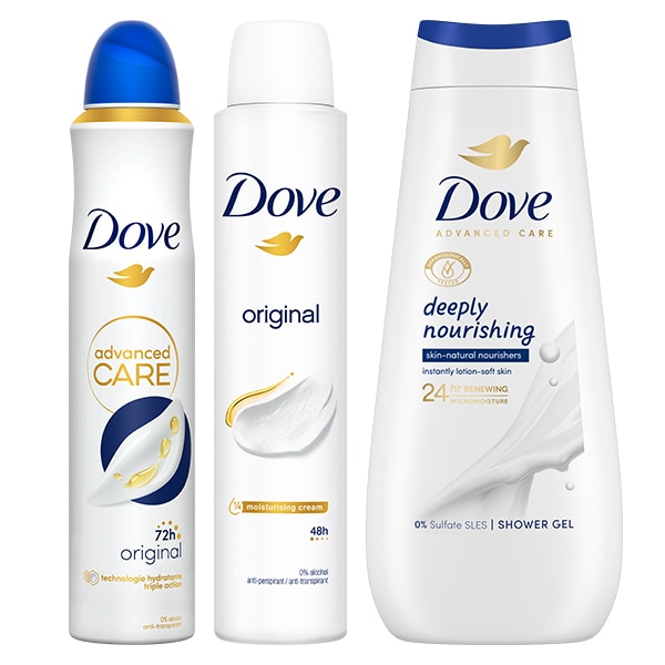 Dove Womens Classic Wash & Spray Bundle