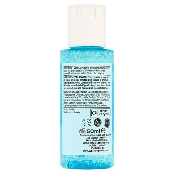 Superdrug Skin Hydrate Gel Cleanser 50ml