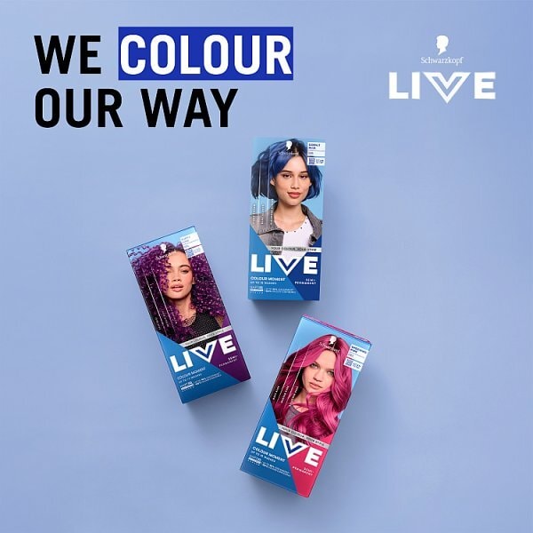 Schwarzkopf LIVE 095 Cobalt Blue Semi-Permanent Hair Dye