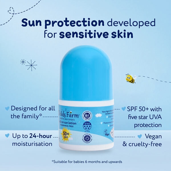 Childs Farm Spf50+ Roll On Fragrance-Free 50Ml