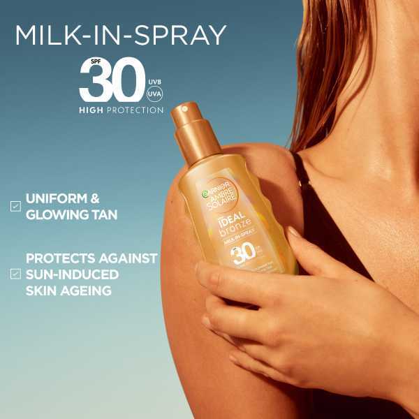 Garnier Ambre Solaire Bronze Milk In Spray Spf 30 150ml