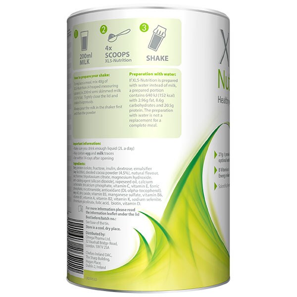 XLS-Nutrition Healthy Weight Loss Shake - Chocolate