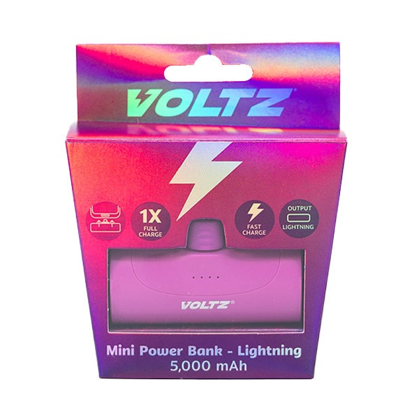 Voltz 5K Power Bank Lightning Purple