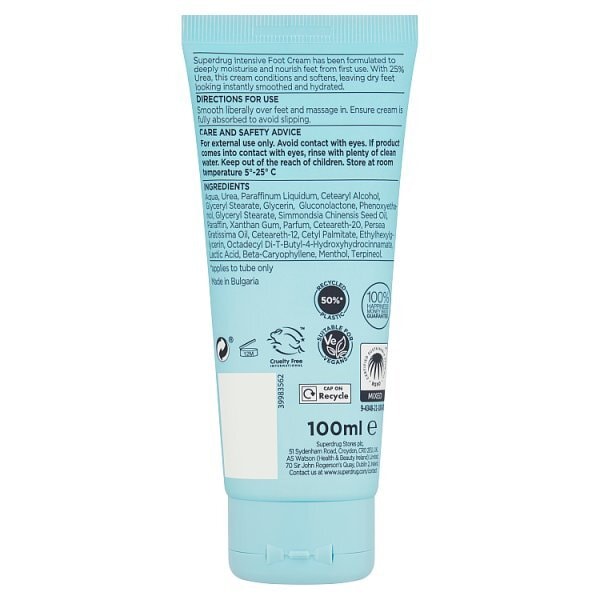 Superdrug Foot Cream Intensive Replac