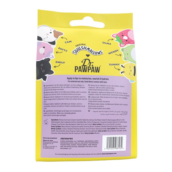 Dr. Pawpaw X Squishmallows Mystery Lip Balm Bag