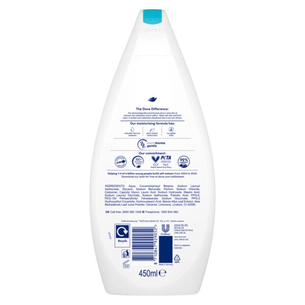 DNR Dove Body Wash Shower Gel hydrating care 450ml