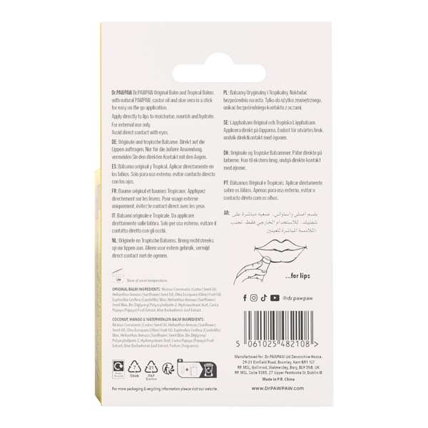 Dr. Pawpaw Flavoured Balm Stick Multipack