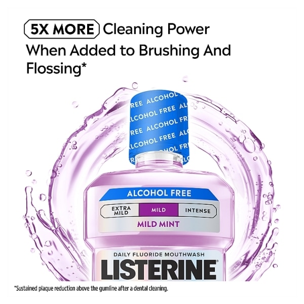 Listerine Total Care Mild Taste Alcohol Free Mouthwash 500ml