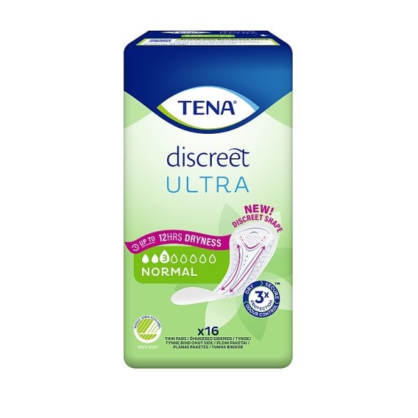 Tena Discreet Ultra Pads Normal 16Pk