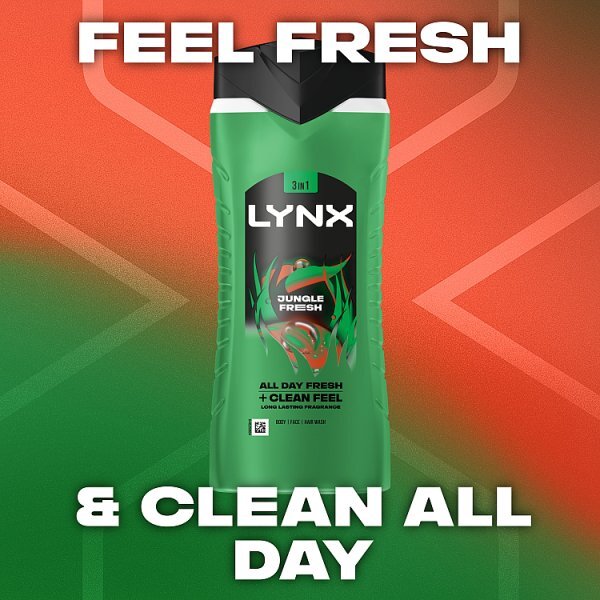 Lynx 3-In-1 Body Wash Jungle Fresh 500ml