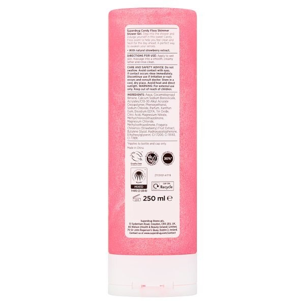 Fruity Pink Shimmer Candyfloss Shower Gel 250ml