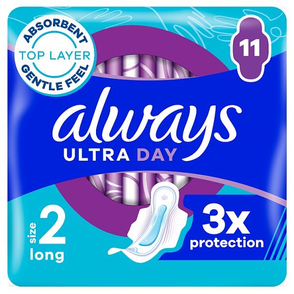 Always Ultra Sanitary Towels Long With Wings Size 2 X11