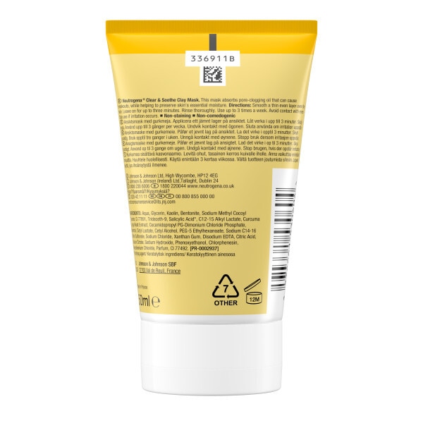 Neutrogena Clear & Soothe Clay Mask 50ml