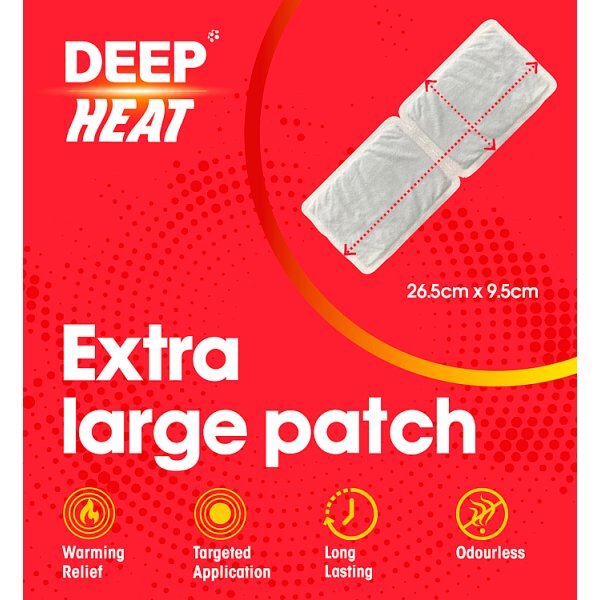 Deep Heat Pain Relief Back Patch 2s