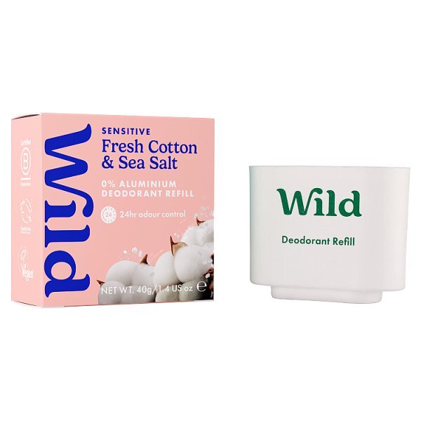 Wild Cotton & Sea Salt Sensitive Deodorant Refill 40g