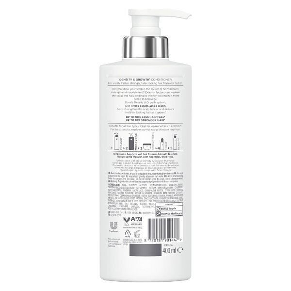 Dove Hair Scalp Therapy Density And Growth Conditioner 400Ml