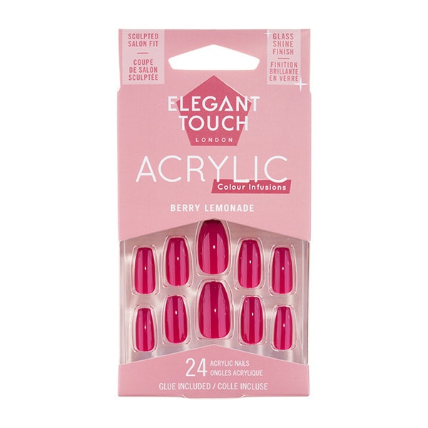 Elegant Touch Colour Acrylic Berry Lemonade