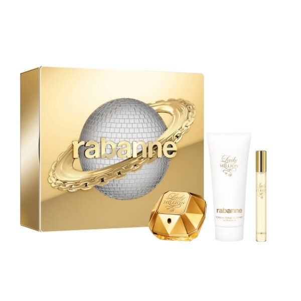 Rabanne Lady Million Eau de Parfum 50ml, Body Lotion & 10ml Gift Set