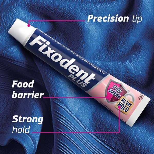 Fixodent Plus Food Seal Denture Adhesive 40ml