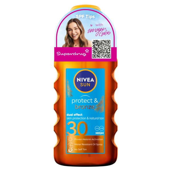 NIVEA SUN Protect & Bronze Tan Activating Sun Oil SPF30 200ml