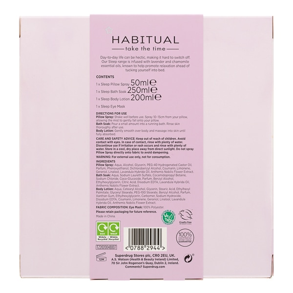 Superdrug Habitual Sleep Gift Set