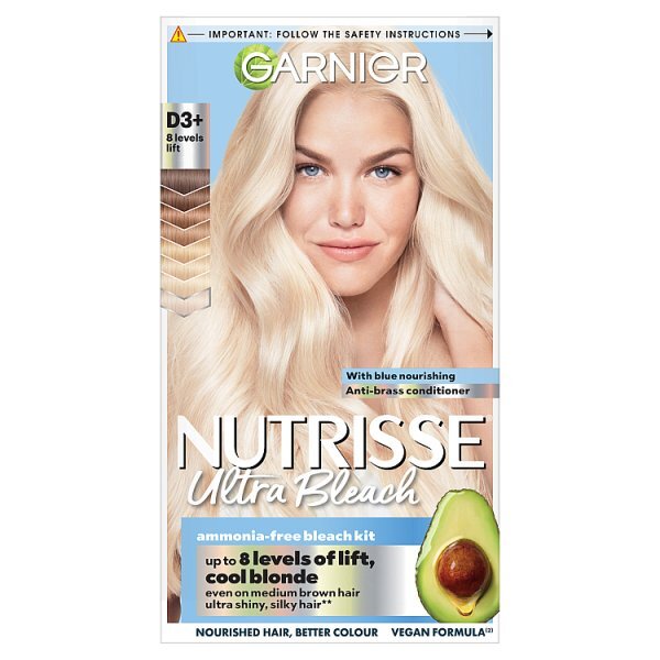 Garnier Nutrisse Ultra Blonde D+++ Bleach Lightener Permanent Hair Dye