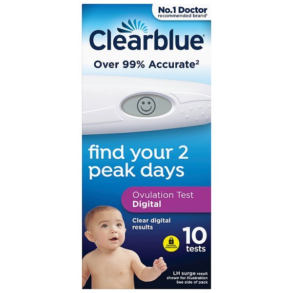 Clearblue Dual Hormone Indicator Digital OvulationTest-10PK
