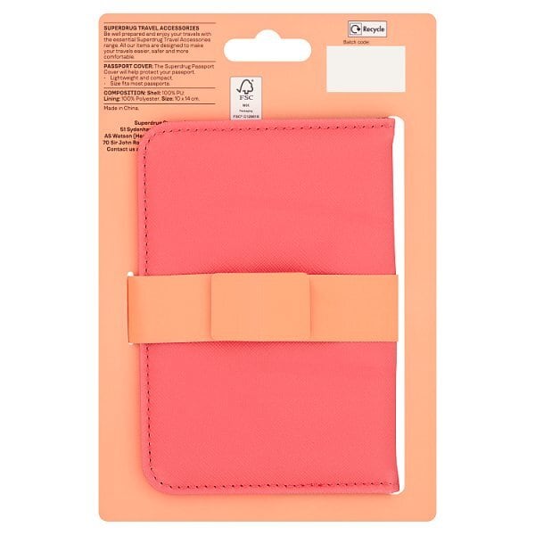 Superdrug Passport Cover