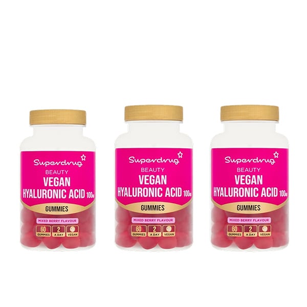 Superdrug Hyaluronic Acid Vegan Gummies 3 Months Supply