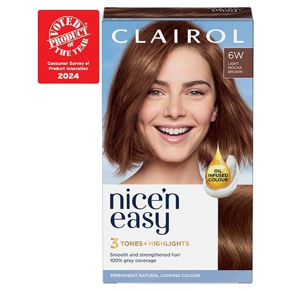 Clairol Nice'n Easy Hair Dye 6W Light Mocha Brown