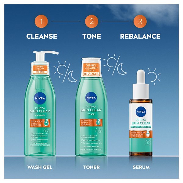 NIVEA Derma Skin Clear Wash Gel with Salicylic Acid 150ml