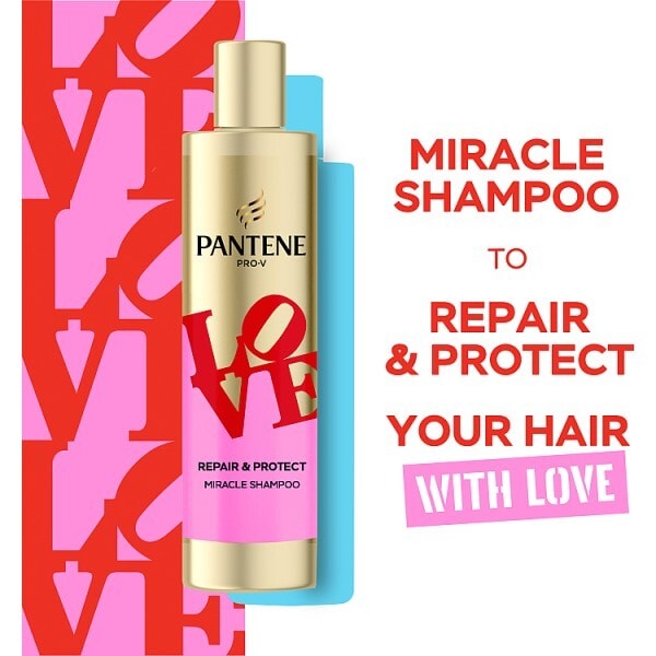 Pantene Pro-V LOVE Robert Indiana Keratin Hair Shampoo 250ml
