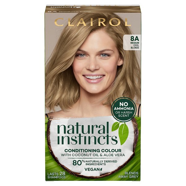 Clairol Natural Instincts Hair Dye 8A Medium Ash Blonde