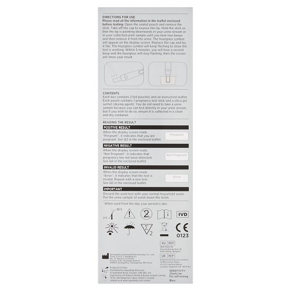 Superdrug Digital Pregnancy Test x2