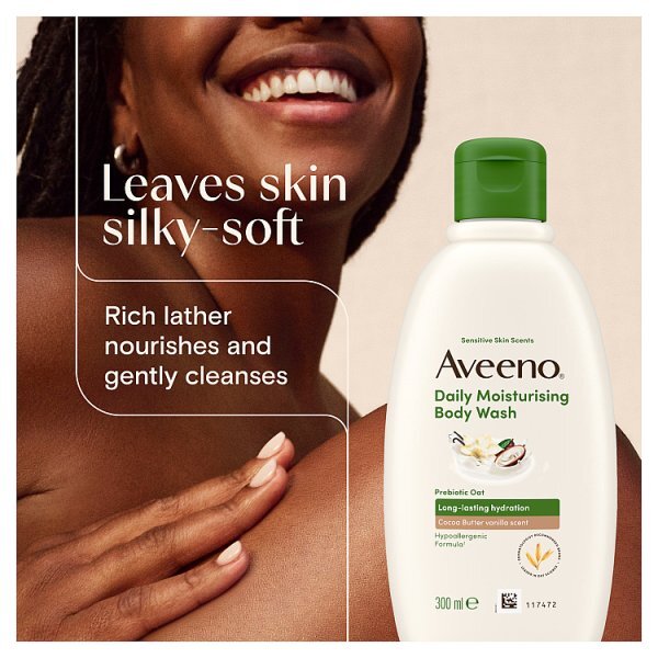 AVEENO Daily Moisturising Wash Comforting Cocoa Vanilla 300ml