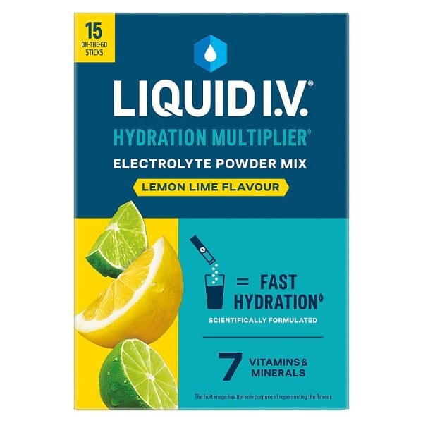 Liquid Iv Electrolyte Powder Mix Lemon Lime X15