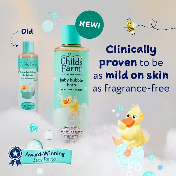 Childs Farm Baby Bubble Bath, Baby Soft Scent 250Ml
