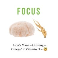 Grass & Co. Focus Lion's Mane Mushrooms Capsules