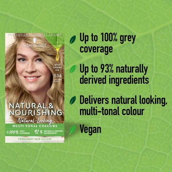 Natural & Nourishing Permanent Light Beige Blonde Hair Dye