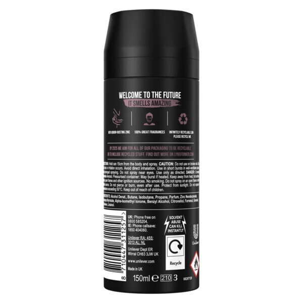 Lynx Unity 48-Hour Body Spray Deodorant 150ml