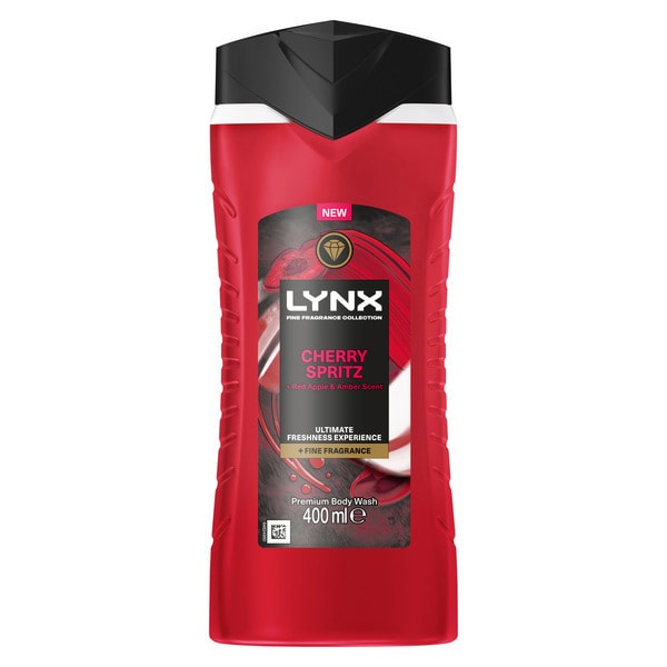 Lynx Fine Fragrance Collection Cherry Spritz Premium Body Wash 400 ml